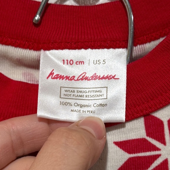 Hanna Andersson Kids 100% Cotton Dear Deer Holiday Long John Pajama 5 Christma - Picture 2 of 10